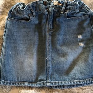 Gap jean mini skirt